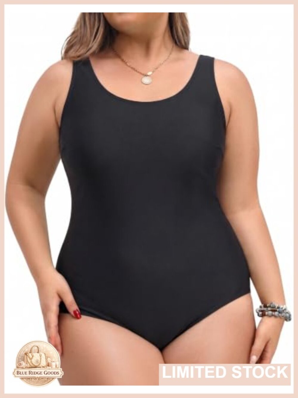 Plus Size One Piece Swimwear Tummy Control Sporty Bathing Suit